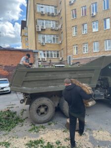 Погрузка и вывоз деревьев с Герцена 45